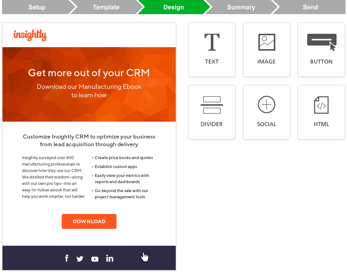 Insightly Marketing dashboard