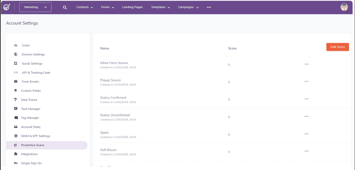 Lead Scoring in EngageBay CRM for Real Estate