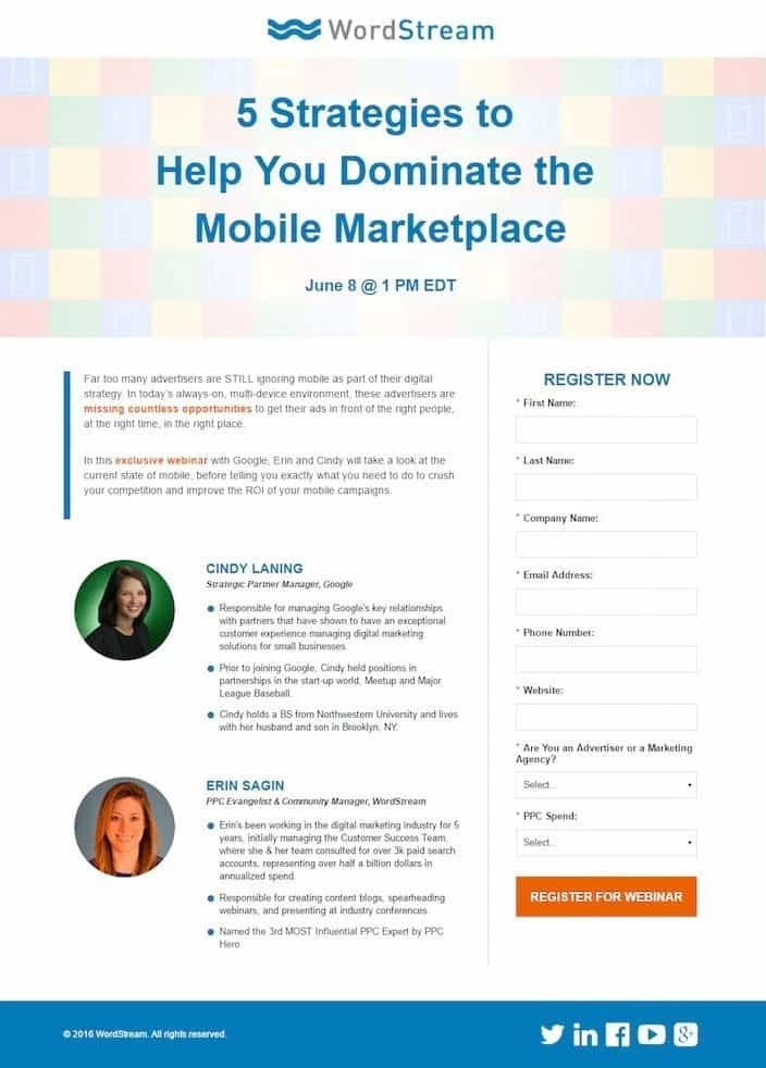 webinar lead generation