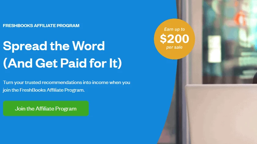 Freshbooks SaaS affiliate program