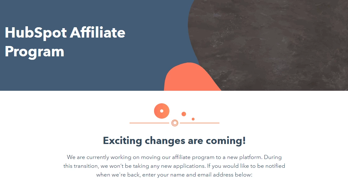 HubSpot SaaS affiliate program