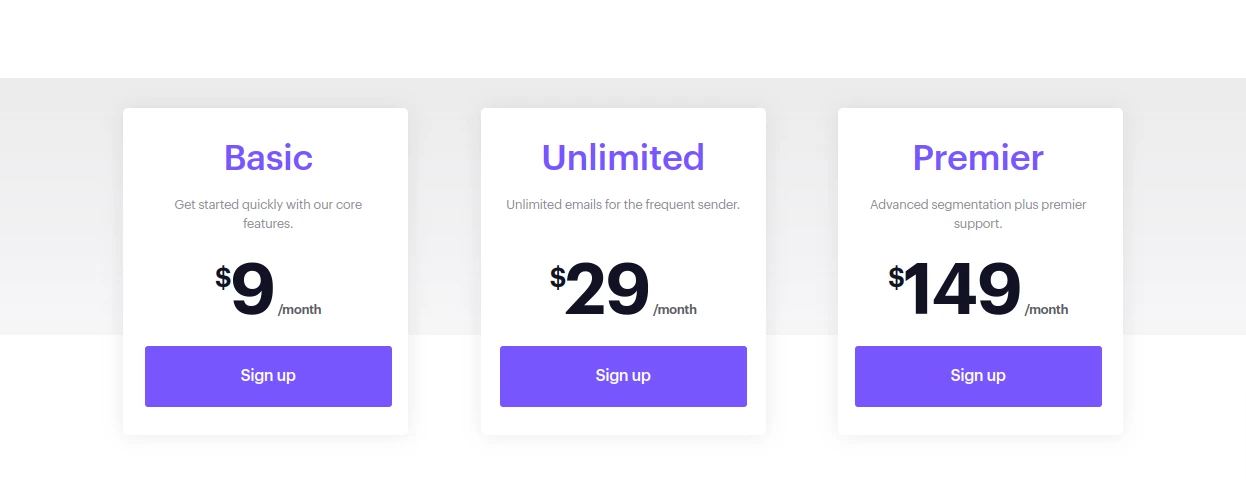 Campaign Monitor pricing