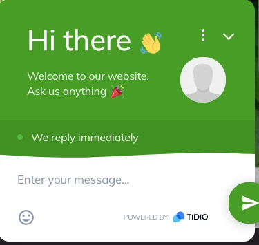 Live chat feature for eCommerce websites
