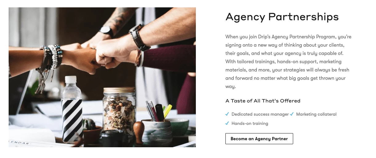 Drip SaaS affiliate program