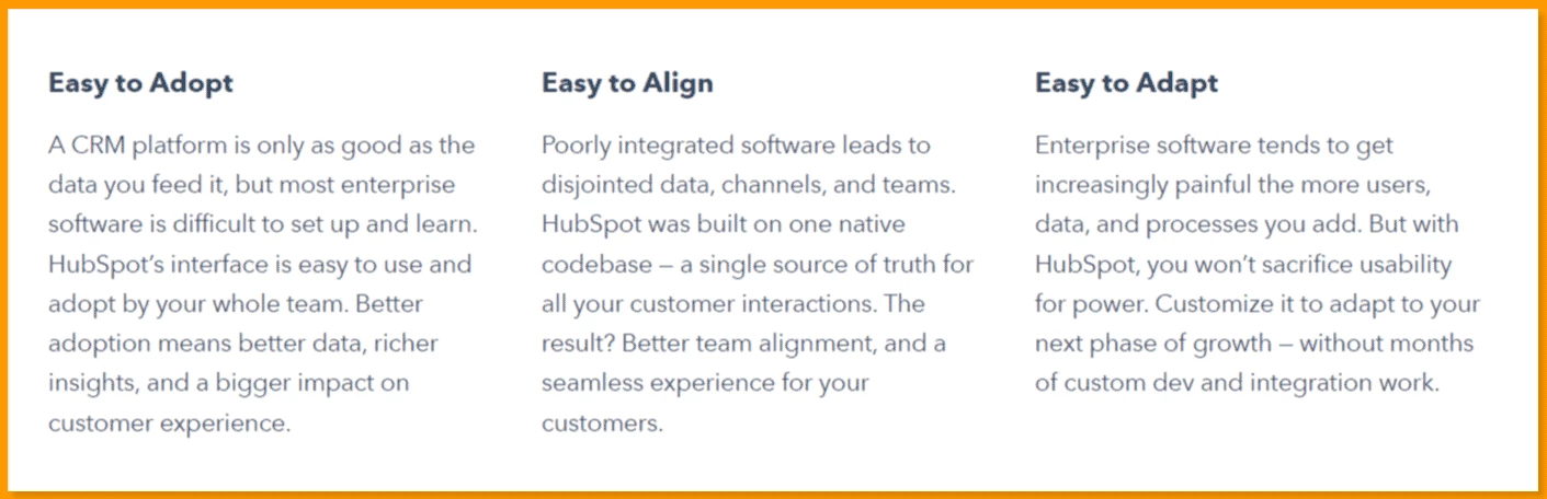 HubSpot benefits