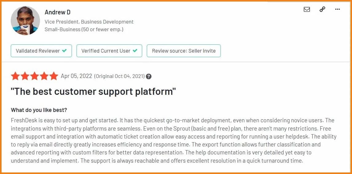 freshdesk review