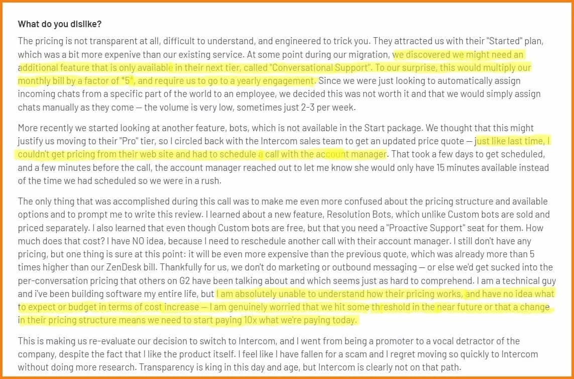 Intercom customer review