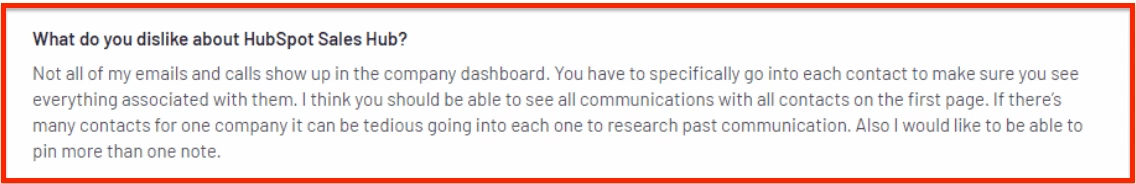 HubSpot cons