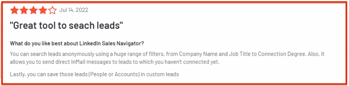 LinkedIn Sales Navigator pros