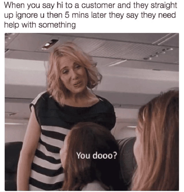 Customer service meme -- You dooo?