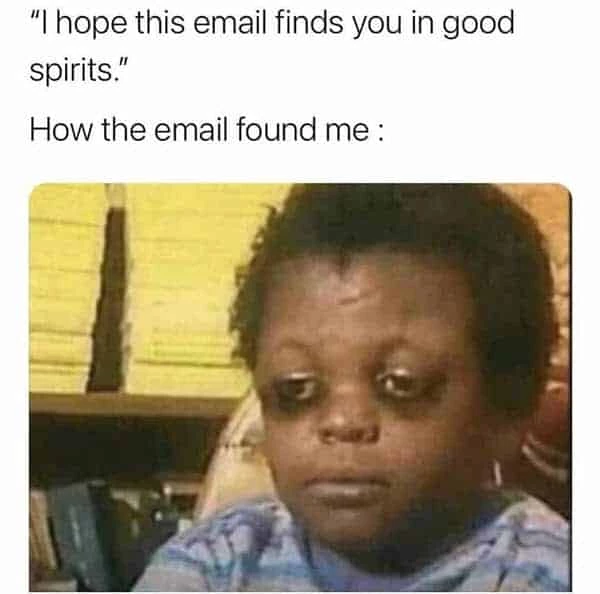 Email marketing meme