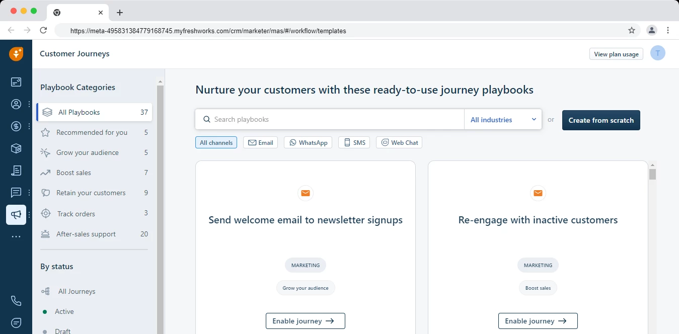 Freshsales Suite Journey Templates