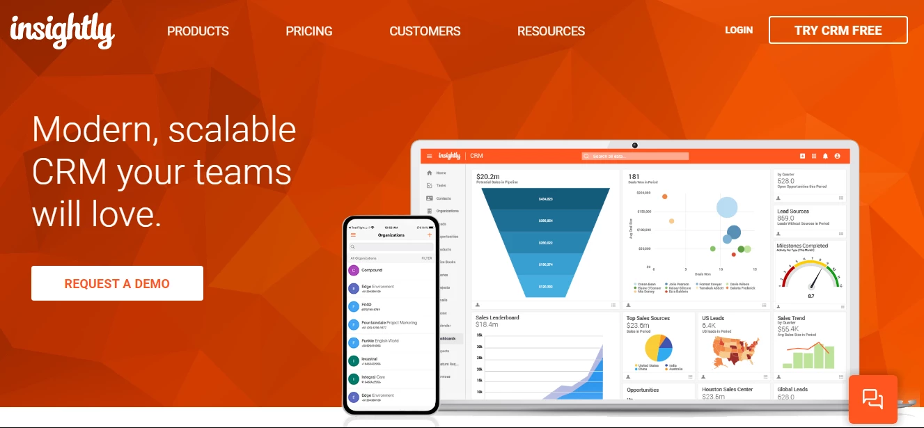 Salesforce alternative: Insightly CRM