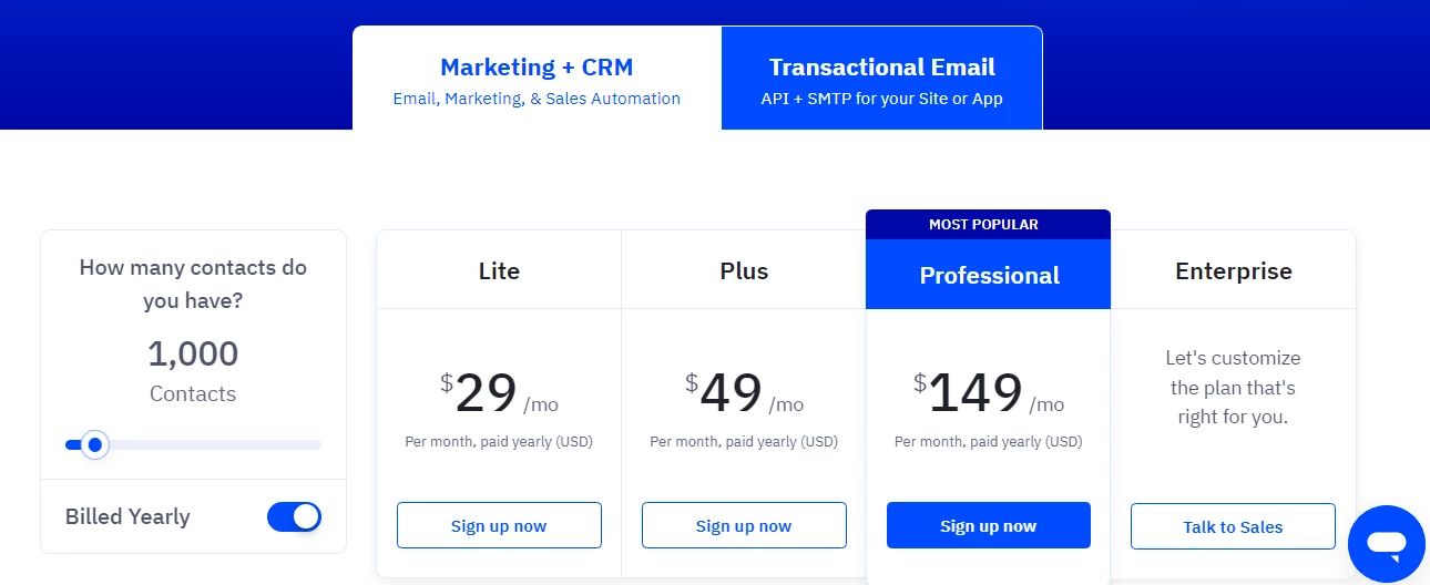 ActiveCampaign pricing