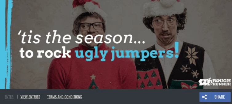 Rough Runner's Ugly Jumper holiday contest