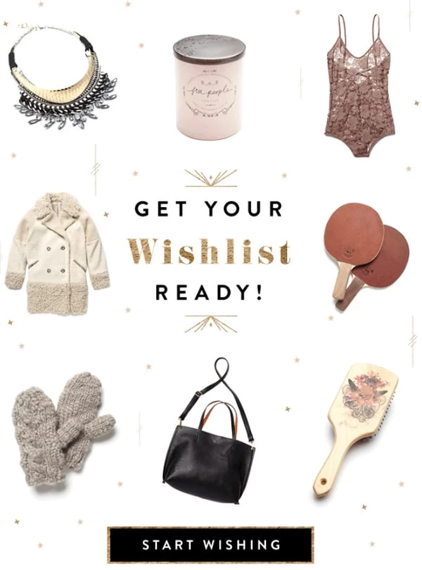 Christmas wishlist email