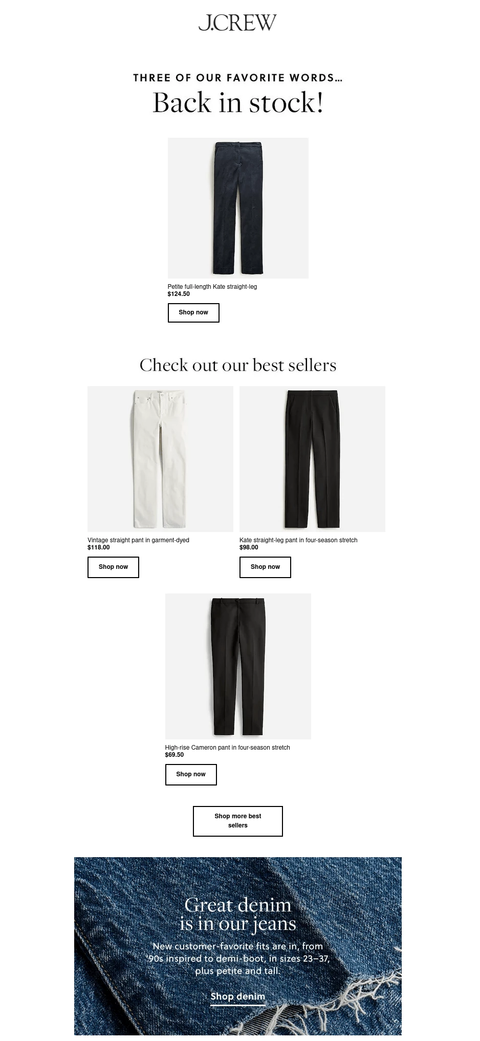 Jcrew holiday newsletter