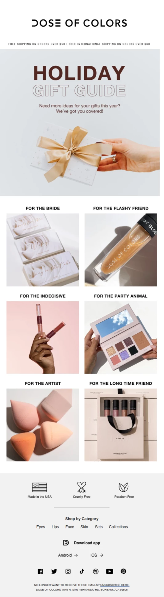 Dose of colors gift guide for Christmas