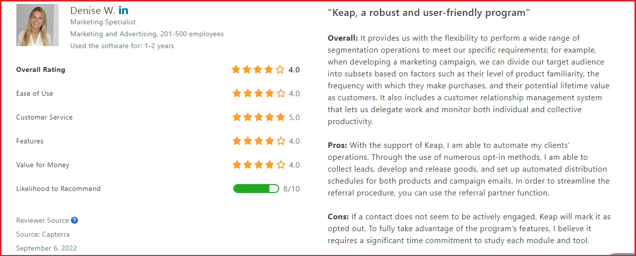 Keap review