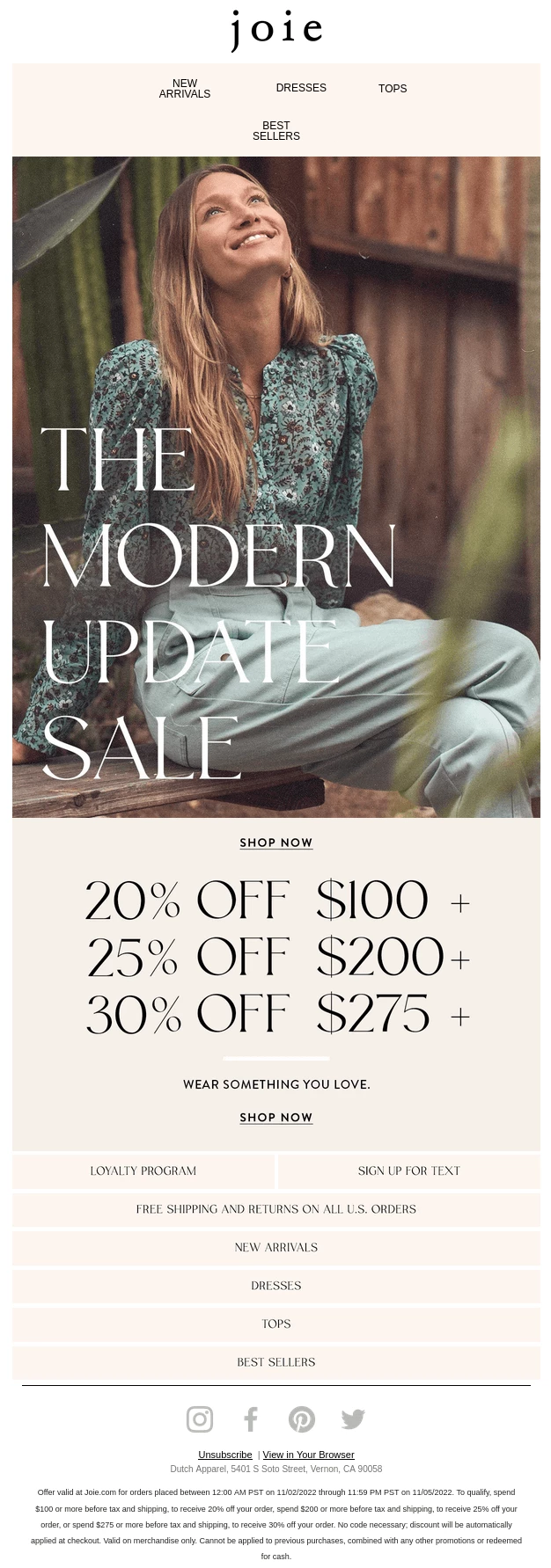 Joie multiple offer email