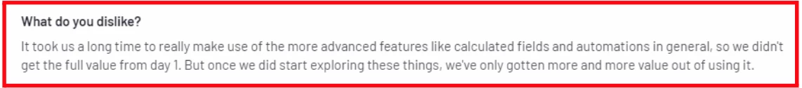 Airtable cons