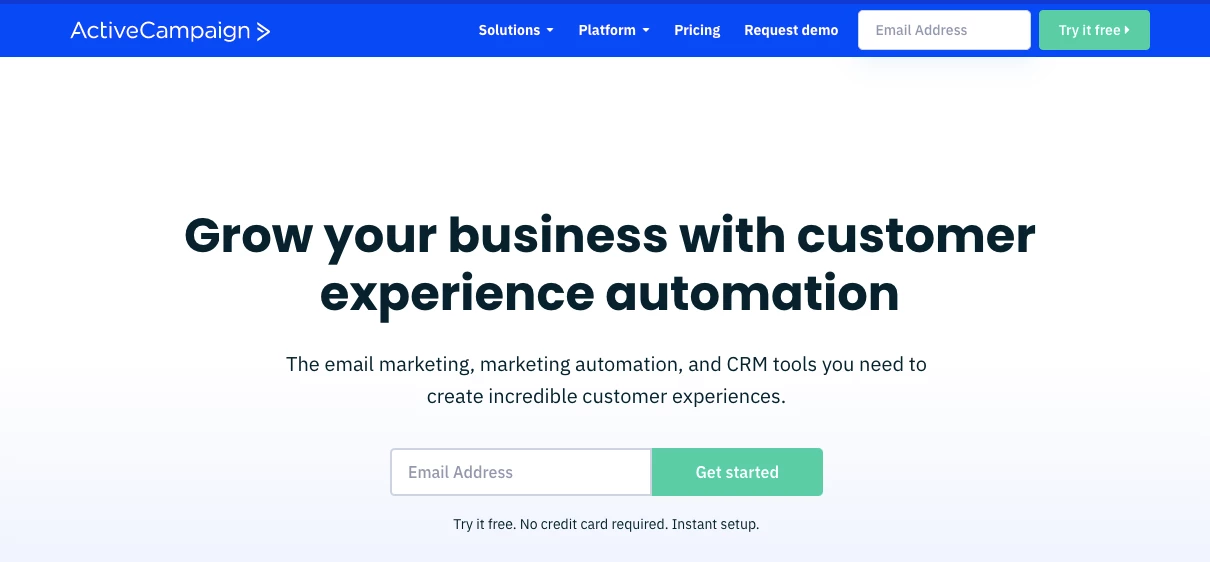 ActiveCampaign email marketing software for eCommerce