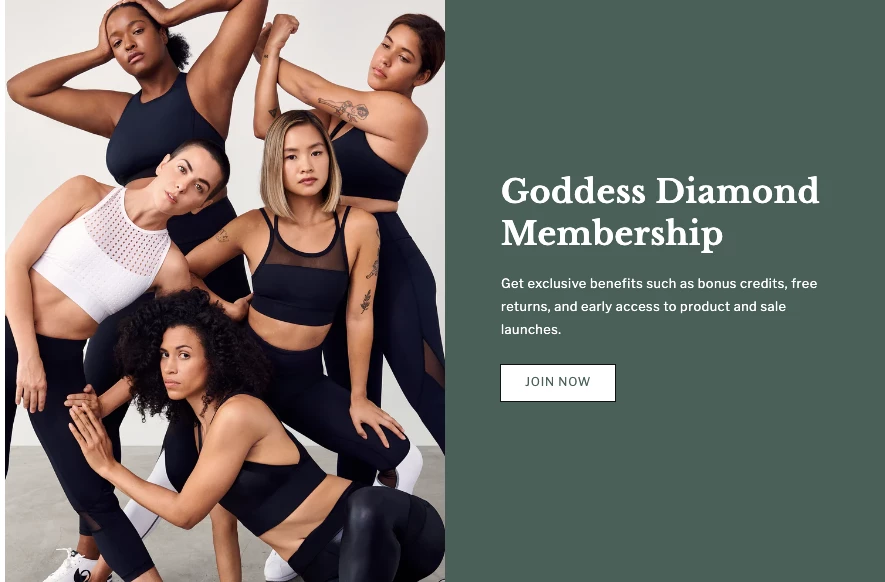Alala eCommerce landing page example