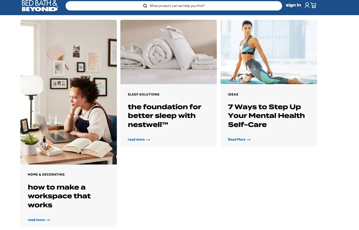 blogs example for eCommerce stores