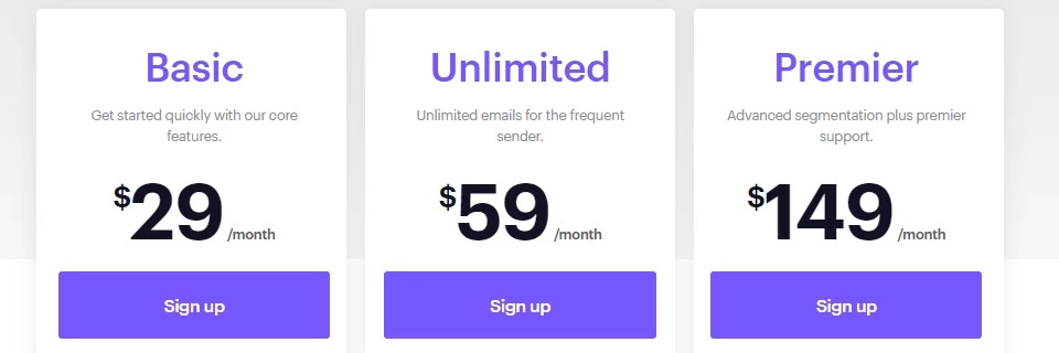 Campaign Monitor pricing