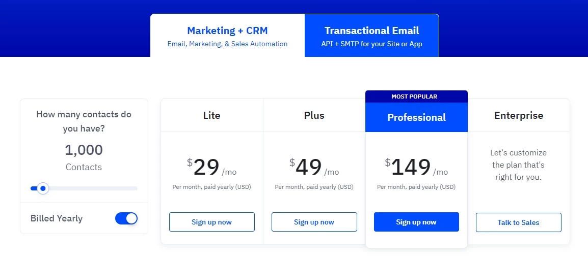 ActIveCampaign pricing