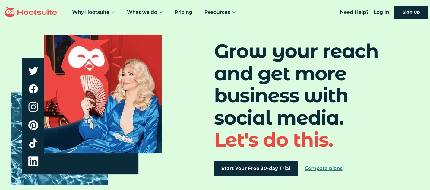 Hootsuite social media marketing tool for eCommerce