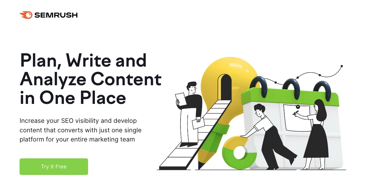 Semrush content marketing tool for eCommerce