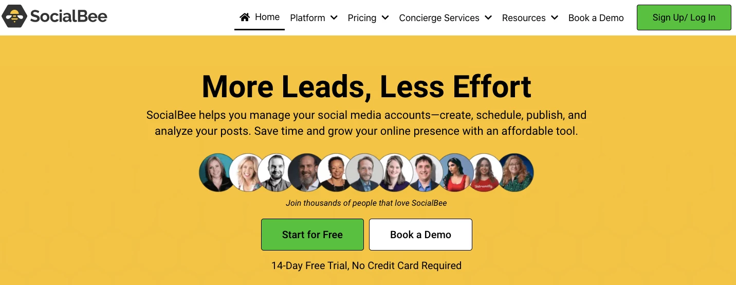 SocialBee social media marketing tool for eCommerce