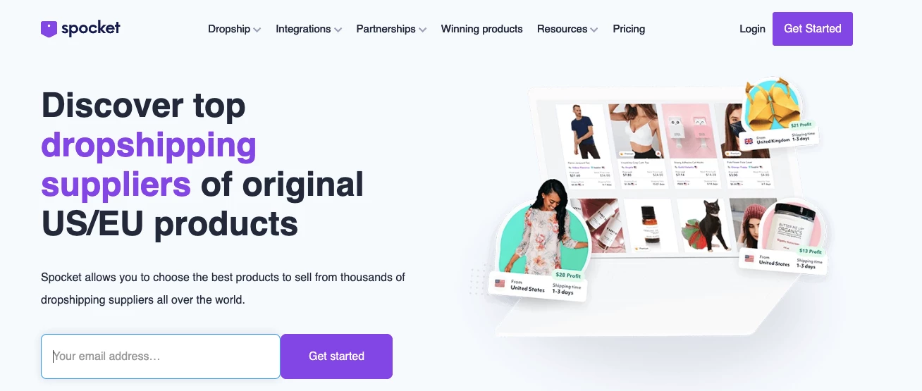 Sprocket dropshipping tools for eCommerce