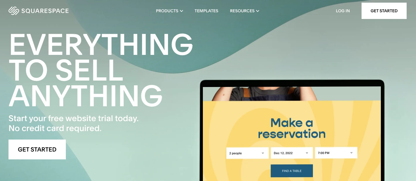 Squarespace website builder tool for eCommerce