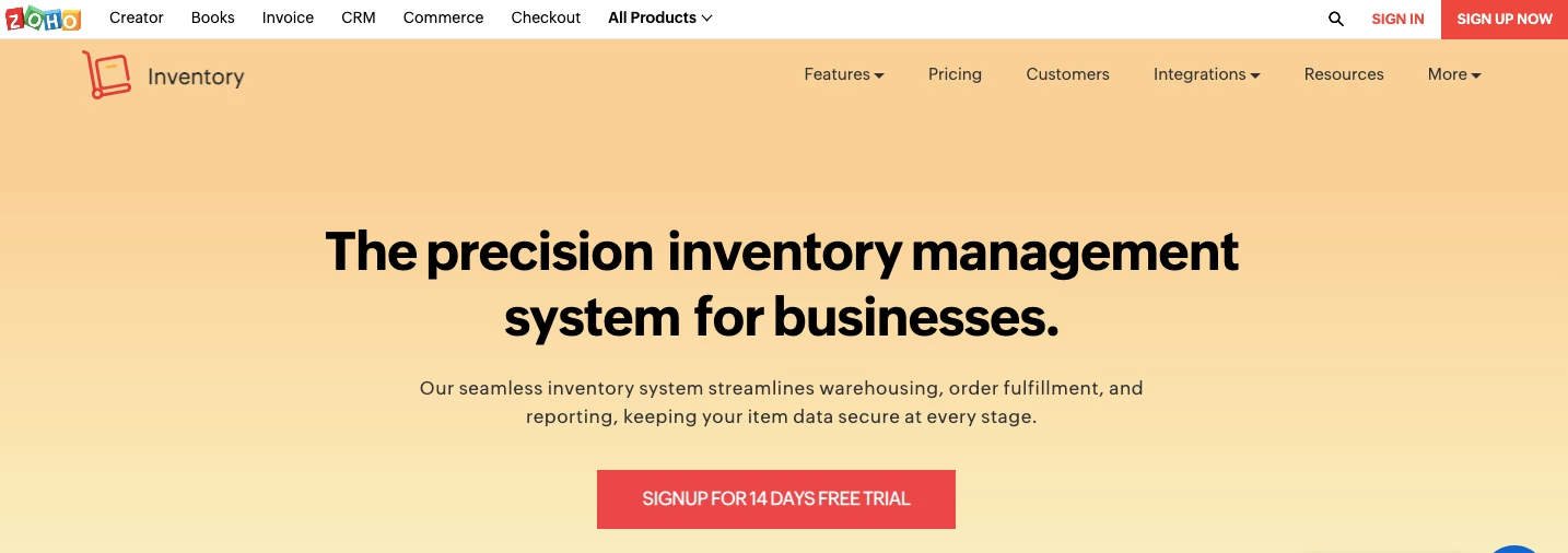 Zoho Inventory Mangement for eCommerce