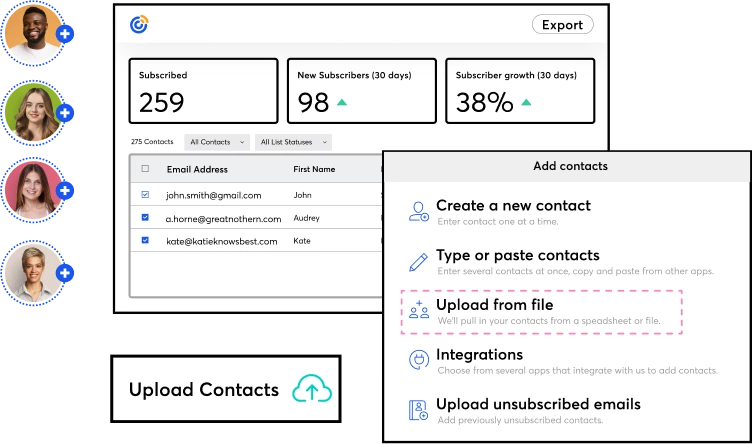 Constant Contact list builder