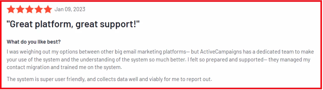 ActiveCampaign pros