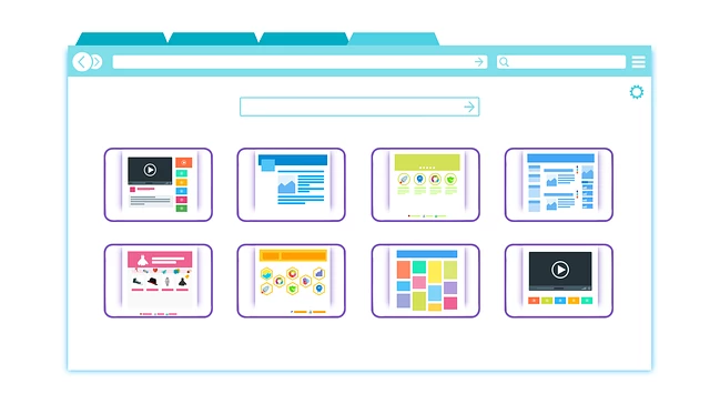 different website pages