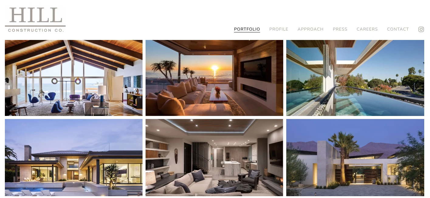 Use high-resolution images for construction company website