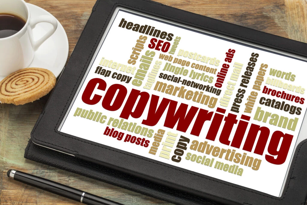 stock image depicting marketing types