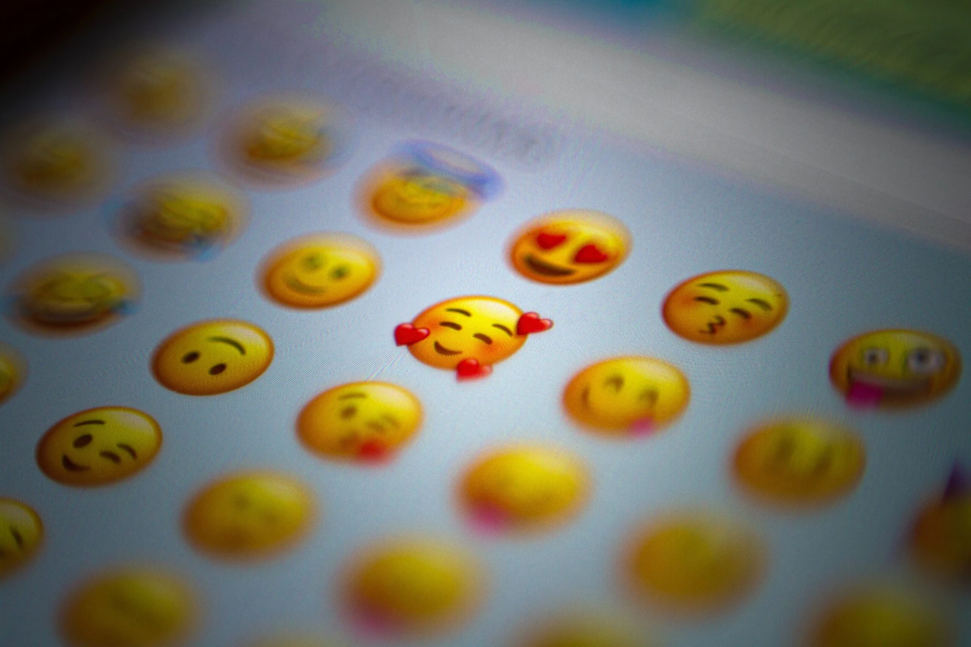 A range of emojis