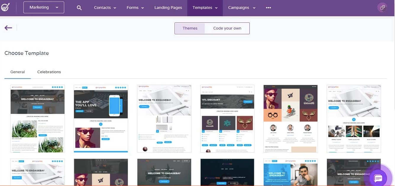 EngageBay's responsive email templates for real estate agents and brokers
