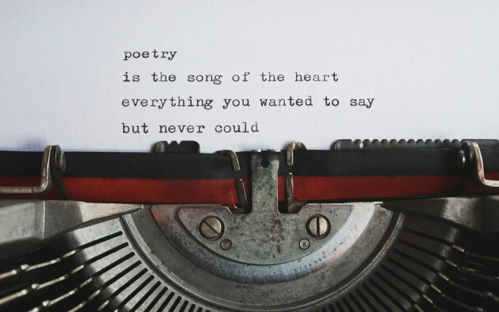 Image depicting poetry written in a book
