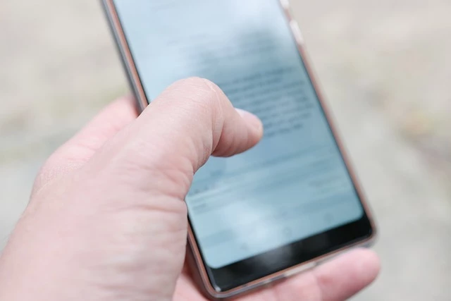 a person searching on their phone