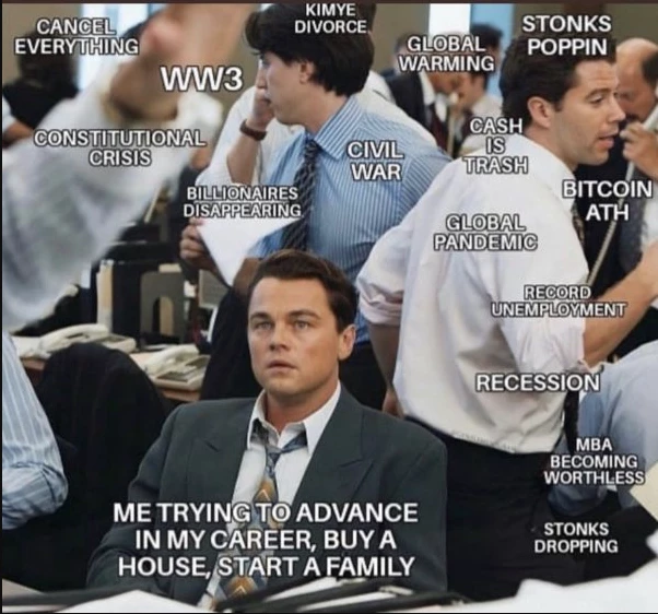 Current affairs meme for entrepreneurs
