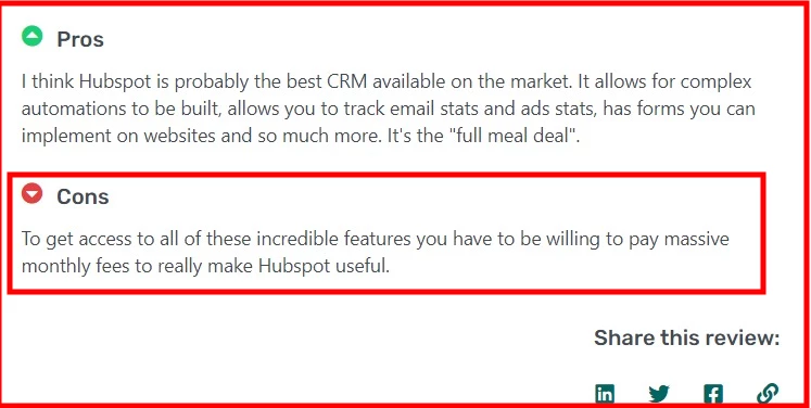 HubSpot GetApp review