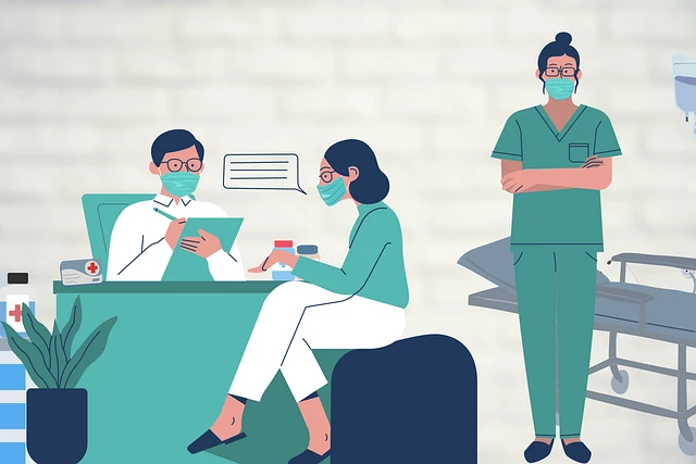 Image depicting doctor and patient