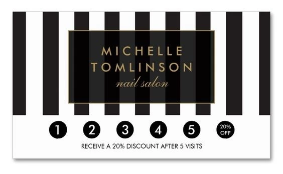 Salon punch cards by Michelle Tomlinson