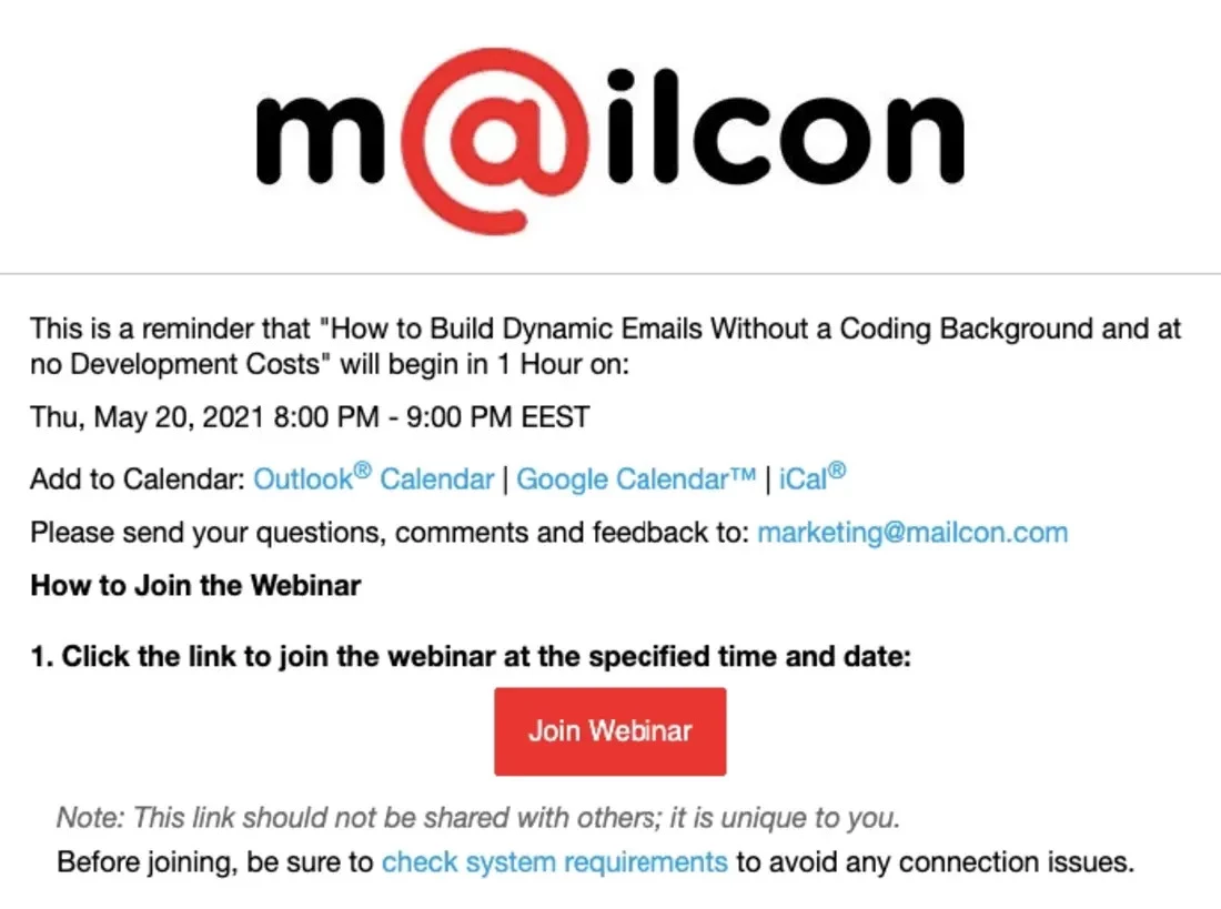 meeting reminder email example